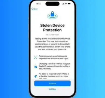 屏南苹果授权维修店分享被盗设备保护功能开启方法 