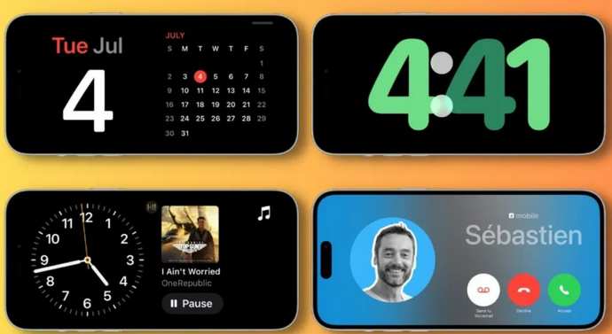 屏南苹果手机维修分享iOS17横屏充电待机显示有什么好处 