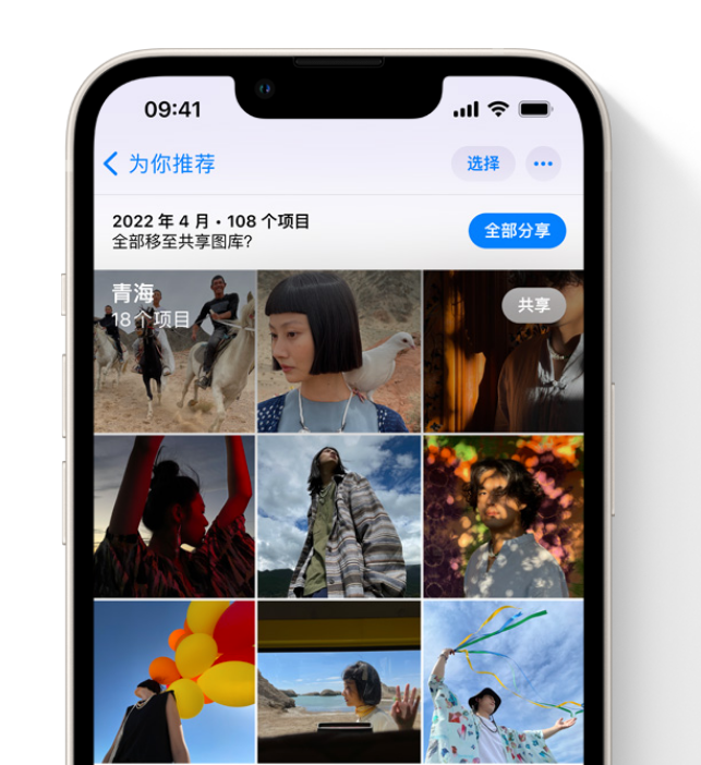 屏南苹果维修网点分享在 iPhone 上使用共享图库 