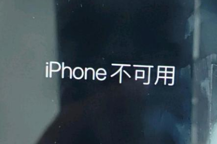 屏南苹果服务网点分享锁屏界面显示“iPhone 不可用”如何解决 