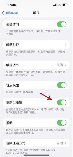 屏南苹果手机维修分享iPhone手机如何设置摇一摇删除文字 